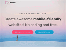 Tablet Screenshot of mobirise.com